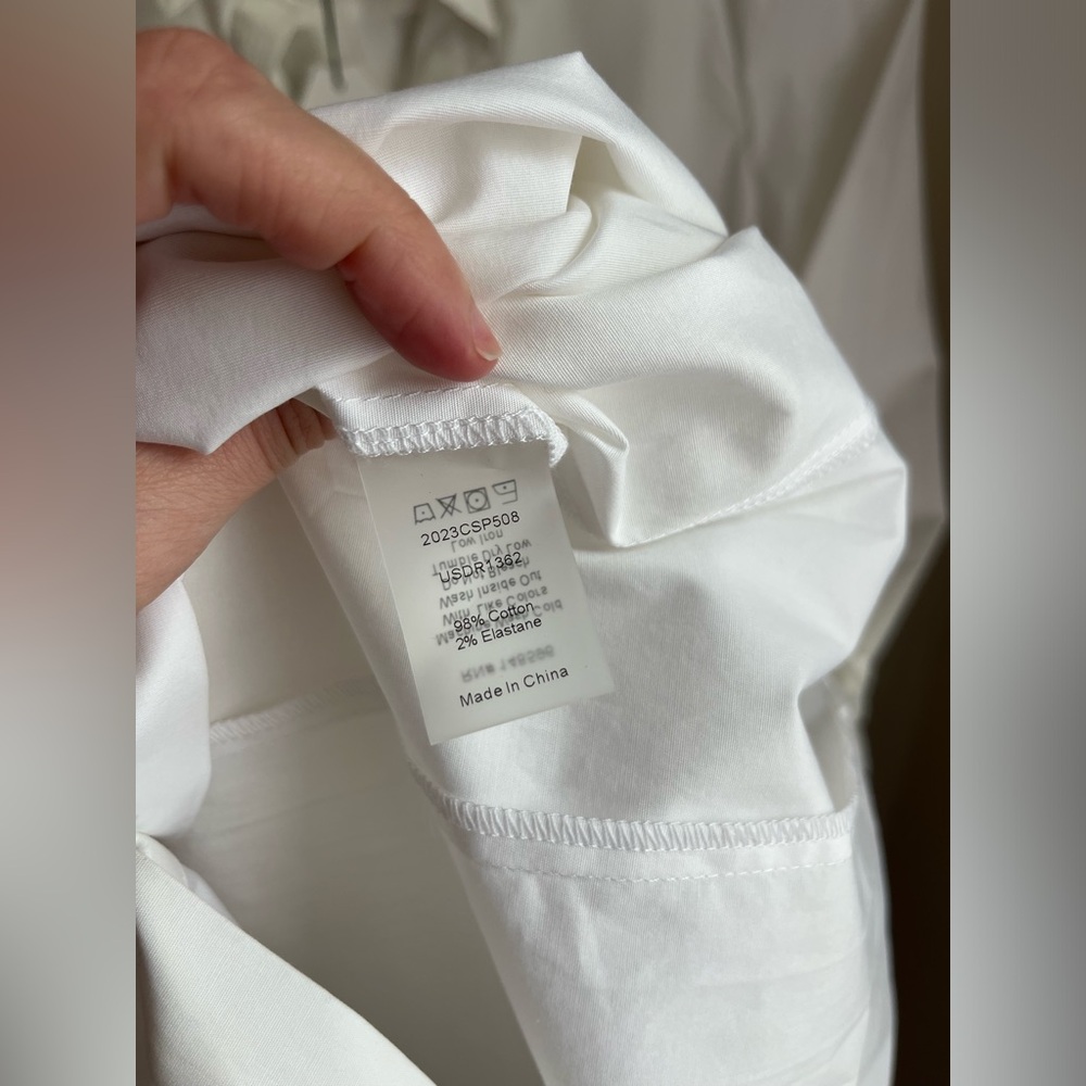universal standard white cotton midi shirtdress - hamptons shirtdress - Picture 6 of 10